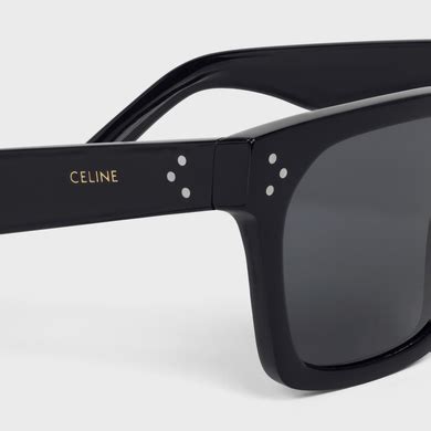 celine black frame 45 sunglasses|CELINE HOMME Black Frame 45 Square.